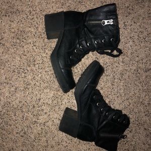Black ankle high boots
